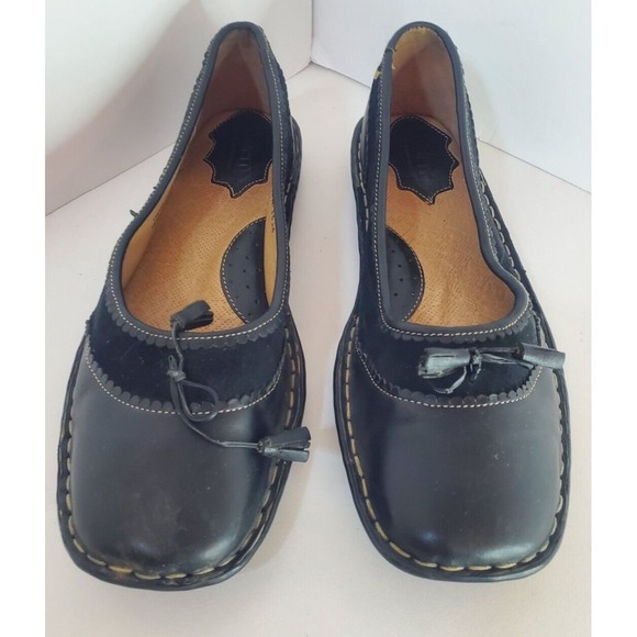 Born Womens Sz 10 Slip On Leather and Suede Excellent Condition - Picture 2 of 11